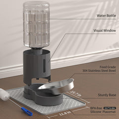 JUNSPOW BPA-free placemat protects surfaces while pets drink calmly.