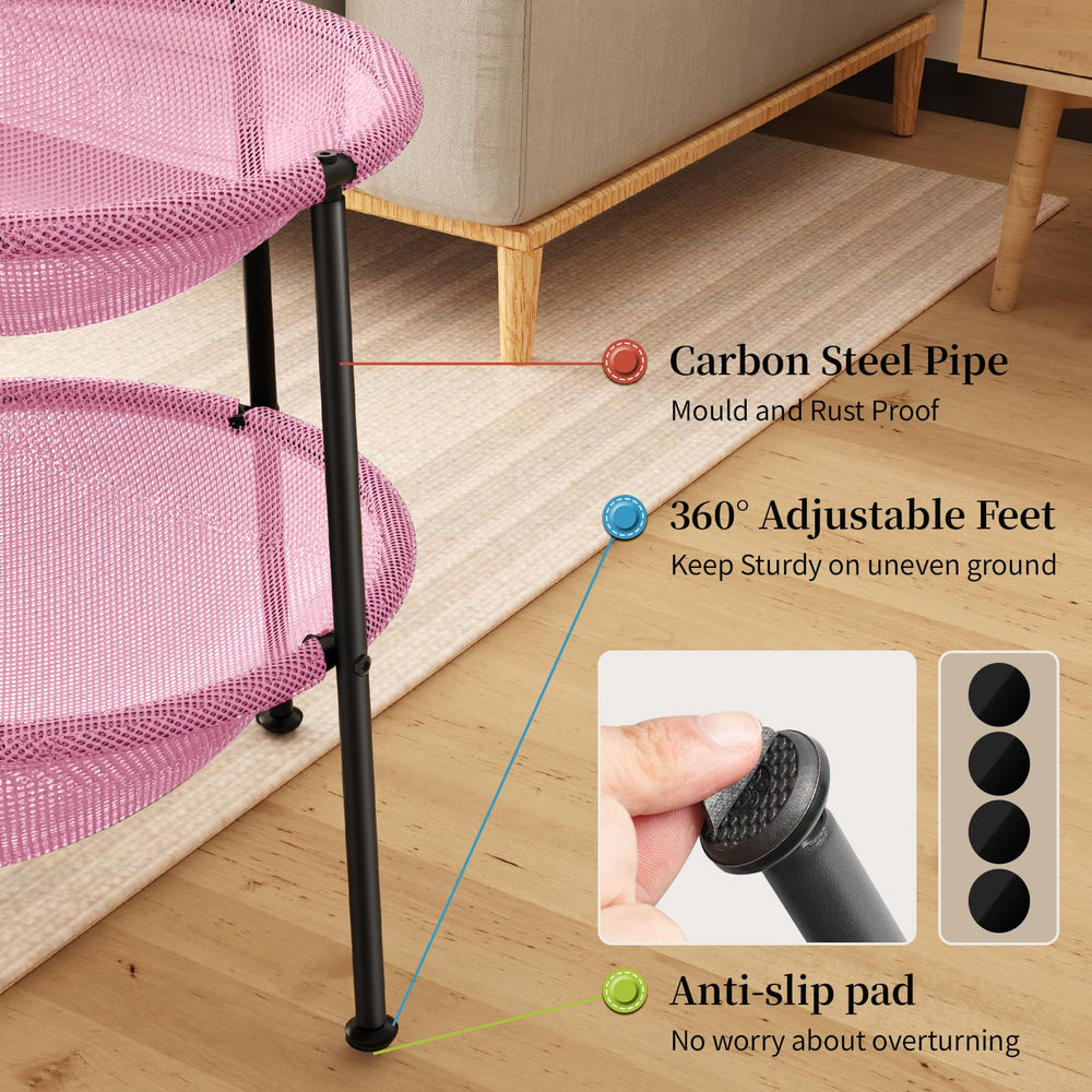 JUNSPOW cat bed 4 adjustable feet highlights customizable height for stable placement