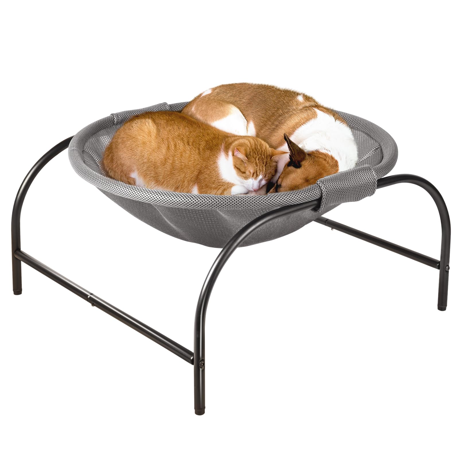 JUNSPOW cat bed large-structure demonstrates free-standing frame for multi-pet spaces