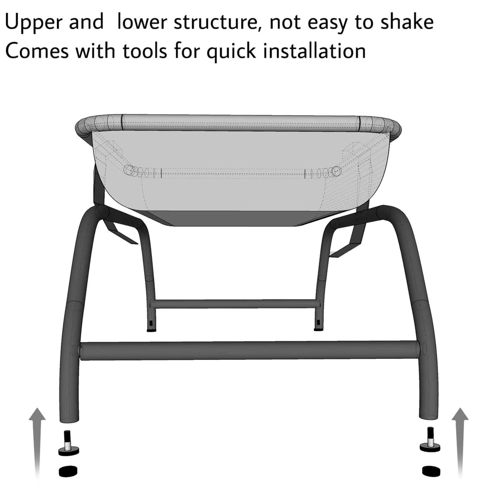 JUNSPOW cat bed square hammock foot plug highlights anti-slip design for floors