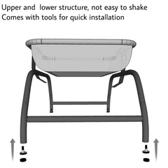JUNSPOW cat bed square hammock foot plug highlights anti-slip design for floors