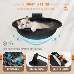 JUNSPOW cat hammock breathable mesh cover keeps surface cool and comfortable