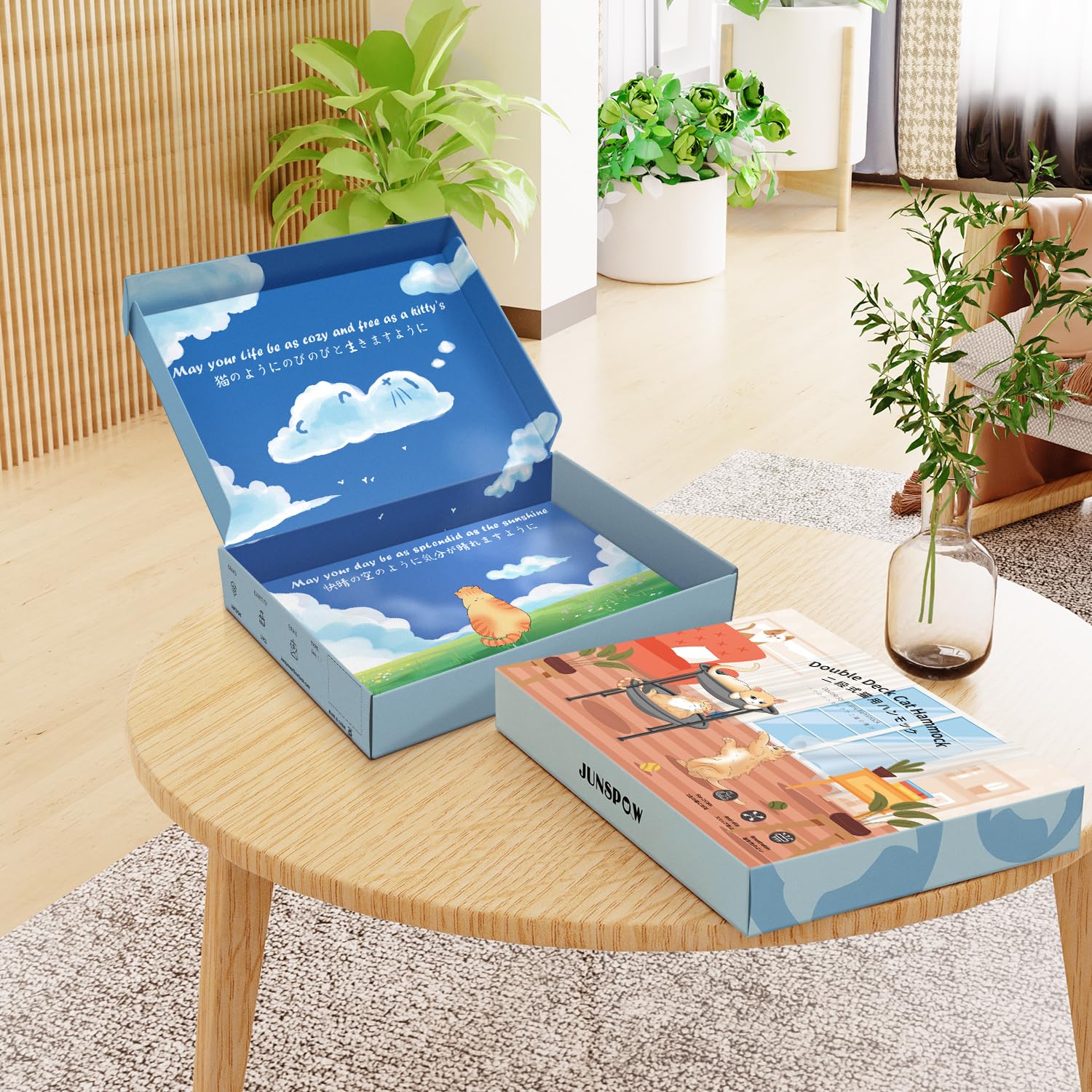 JUNSPOW indoor-outdoor cat bed suits multi-cat households in any placement.