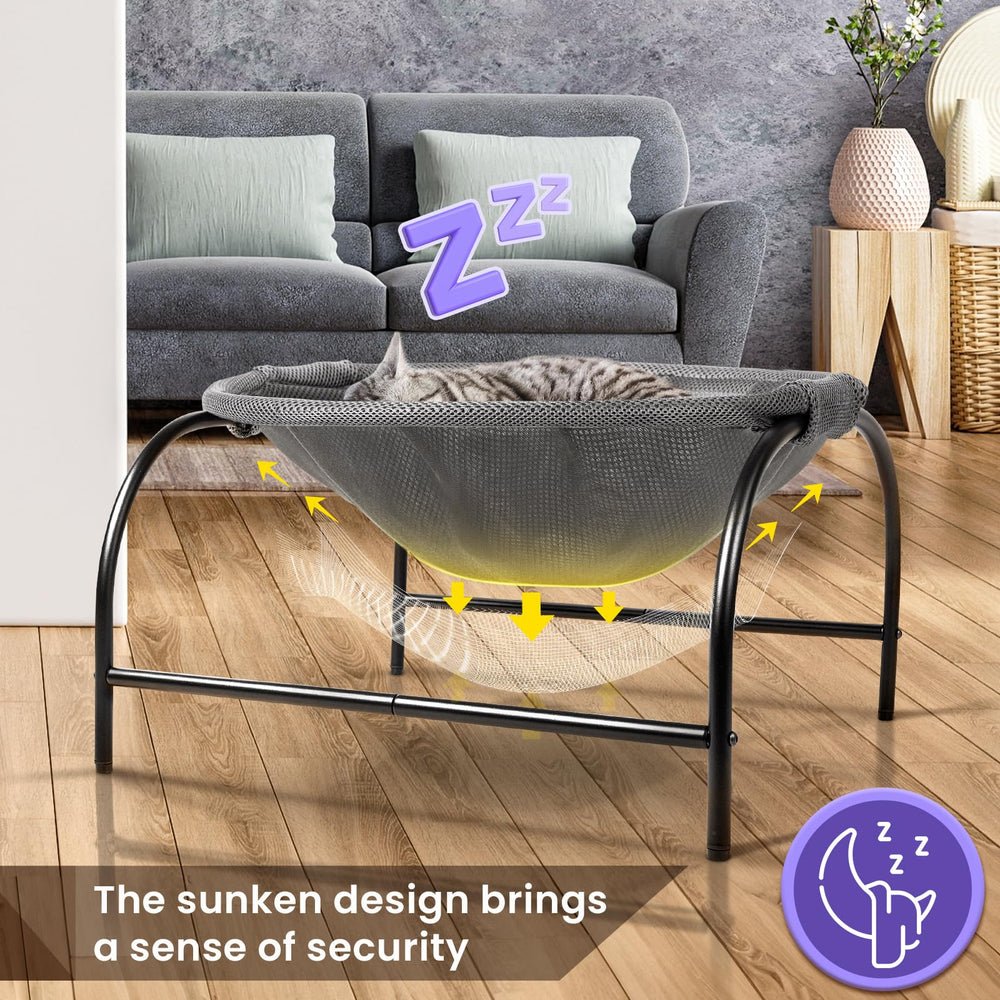 JUNSPOW pet hammock bed inside near window for cozy lounging