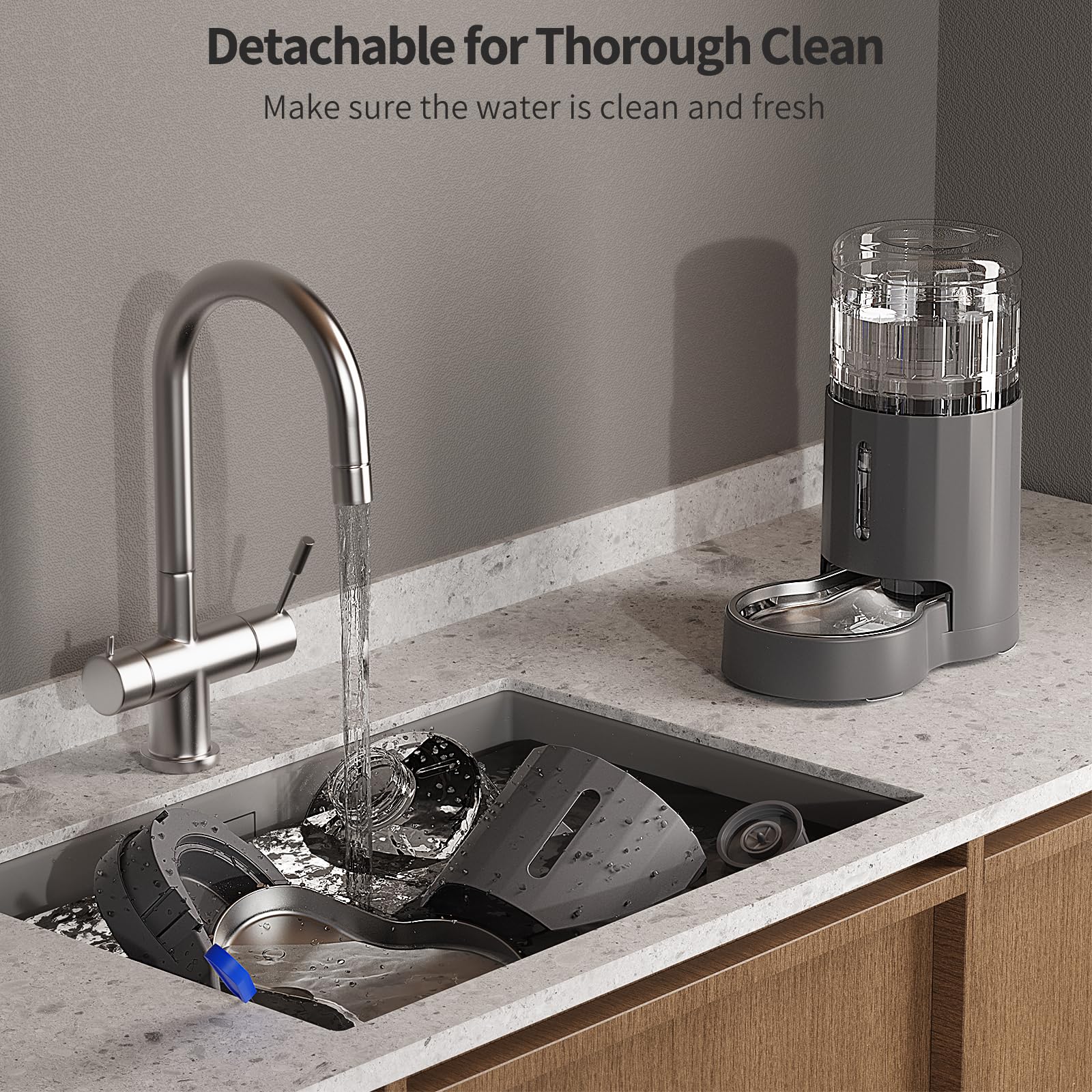 JUNSPOW water level window lets you monitor hydration at a glance.