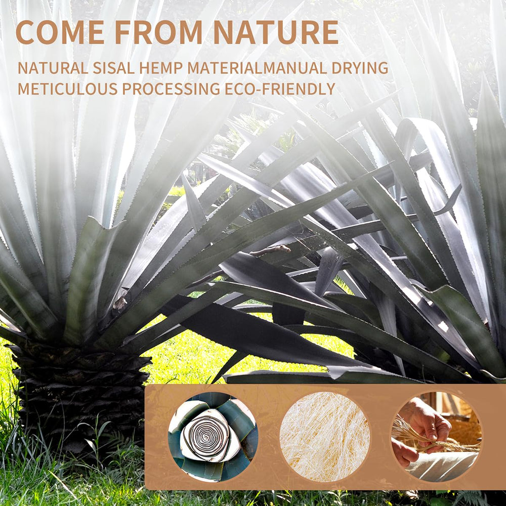 Juomid Green Sisal Rope made from eco-friendly natural fibers in home setup
