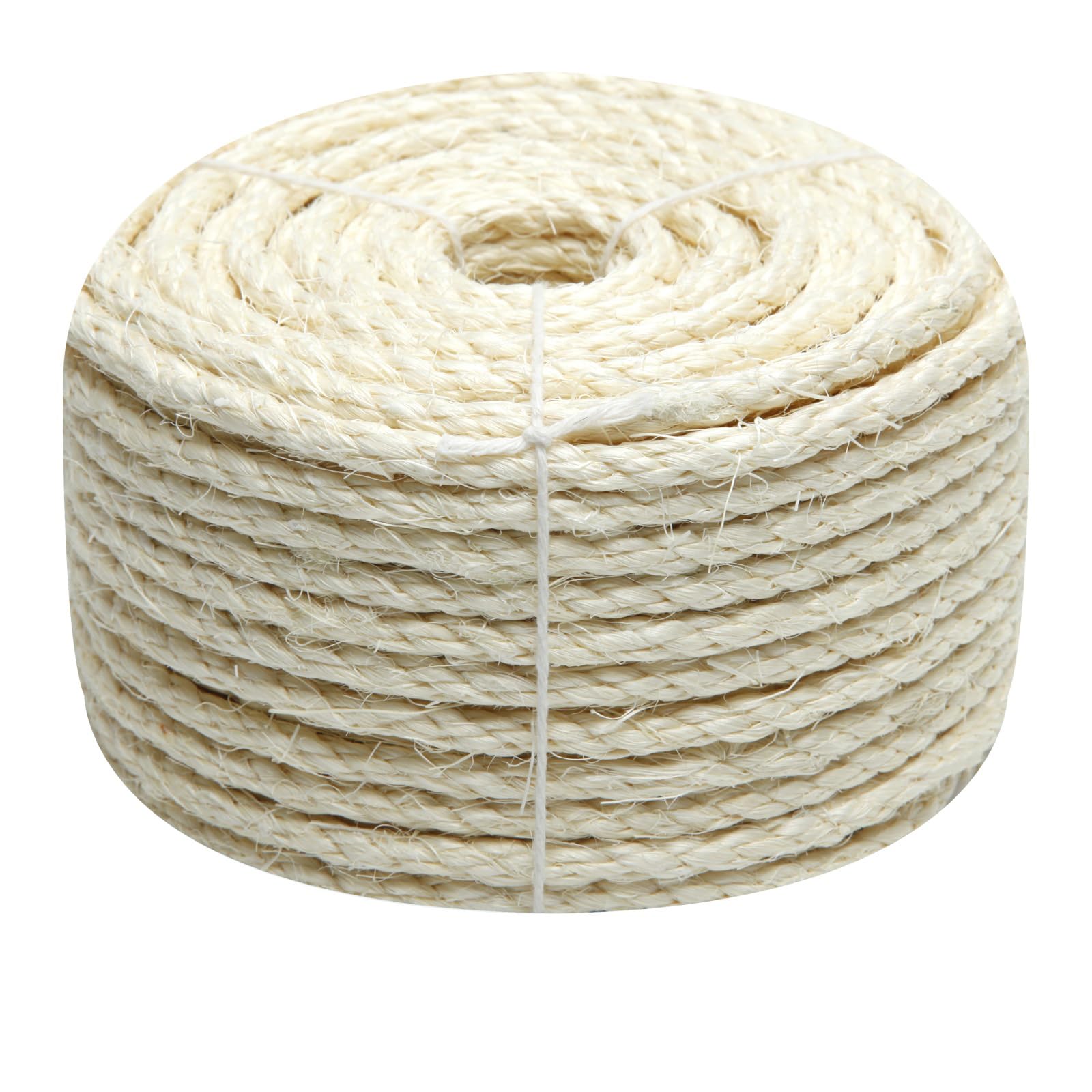 Juomid natural sisal rope 8mm close-up texture ideal for durable scratching posts.
