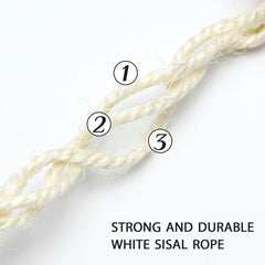 Juomid 8mm sisal rope on a DIY cat tree for scratching and play.