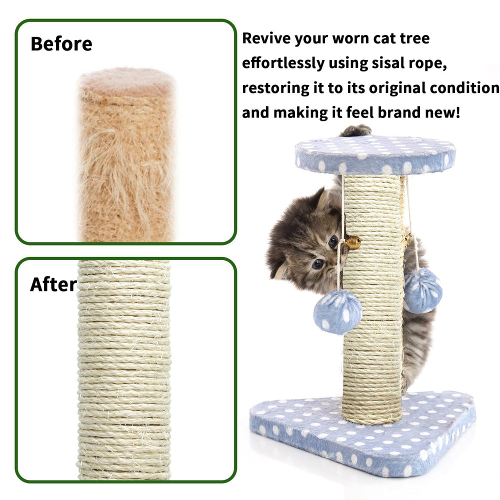 Juomid sisal rope wrapped around furniture legs to deter scratching.