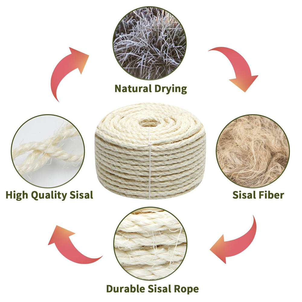 Juomid rope used outdoors for garden decor and furniture wrapping.