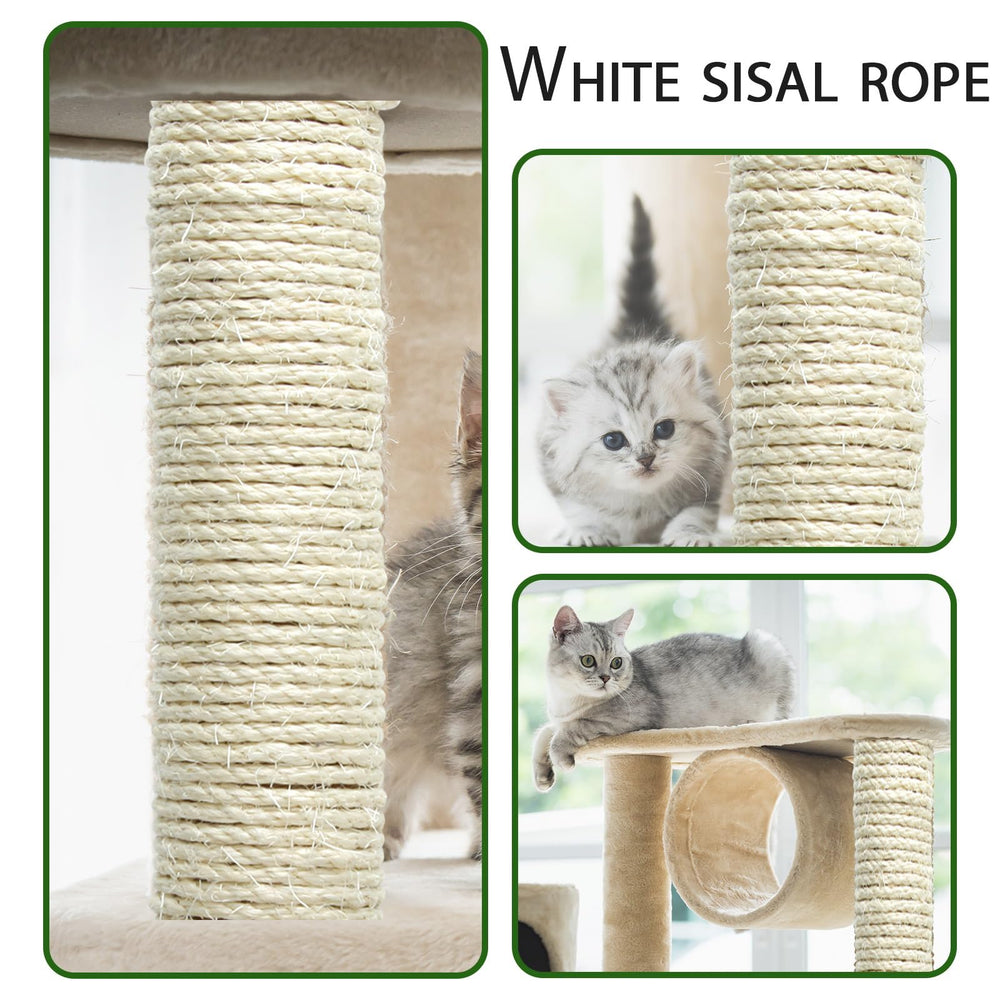 Juomid 8mm sisal rope wrapped on a cat scratching post replacement.