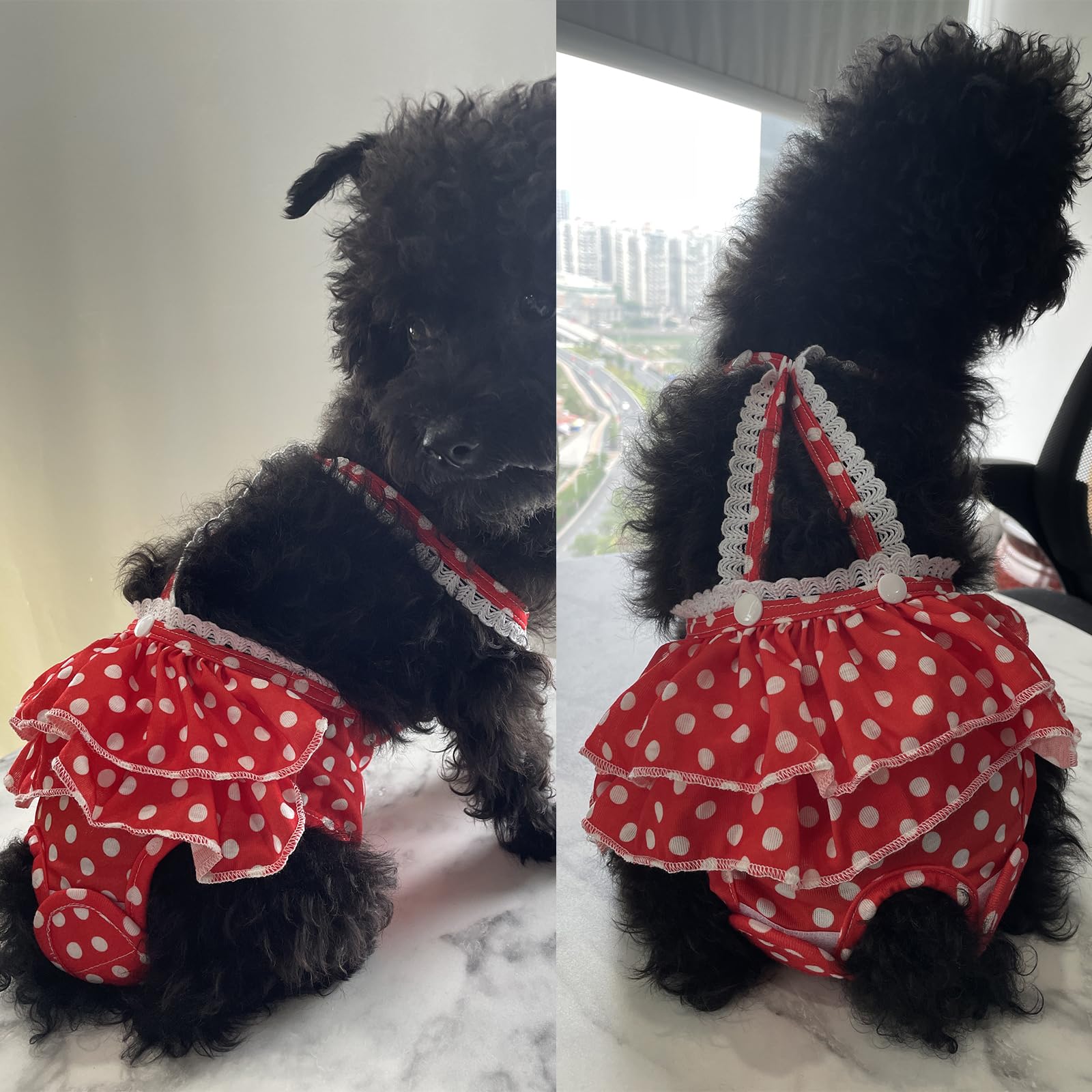 JUOMIIEL diaper machine-washable material—easy care for busy pet owners.