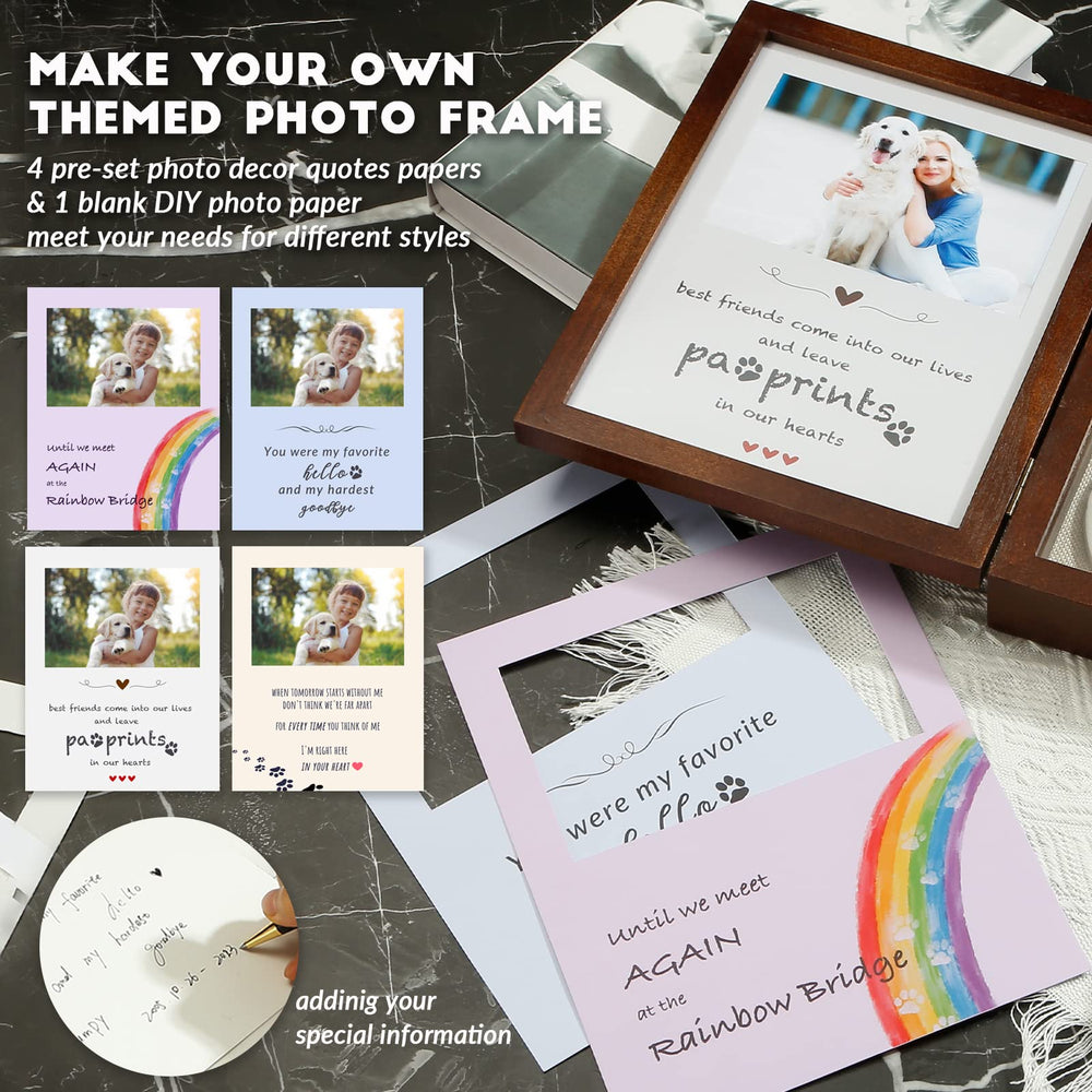 JupDec photo card set with quotes creates a personalized tribute.