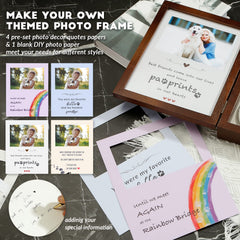 JupDec photo card set with quotes creates a personalized tribute.
