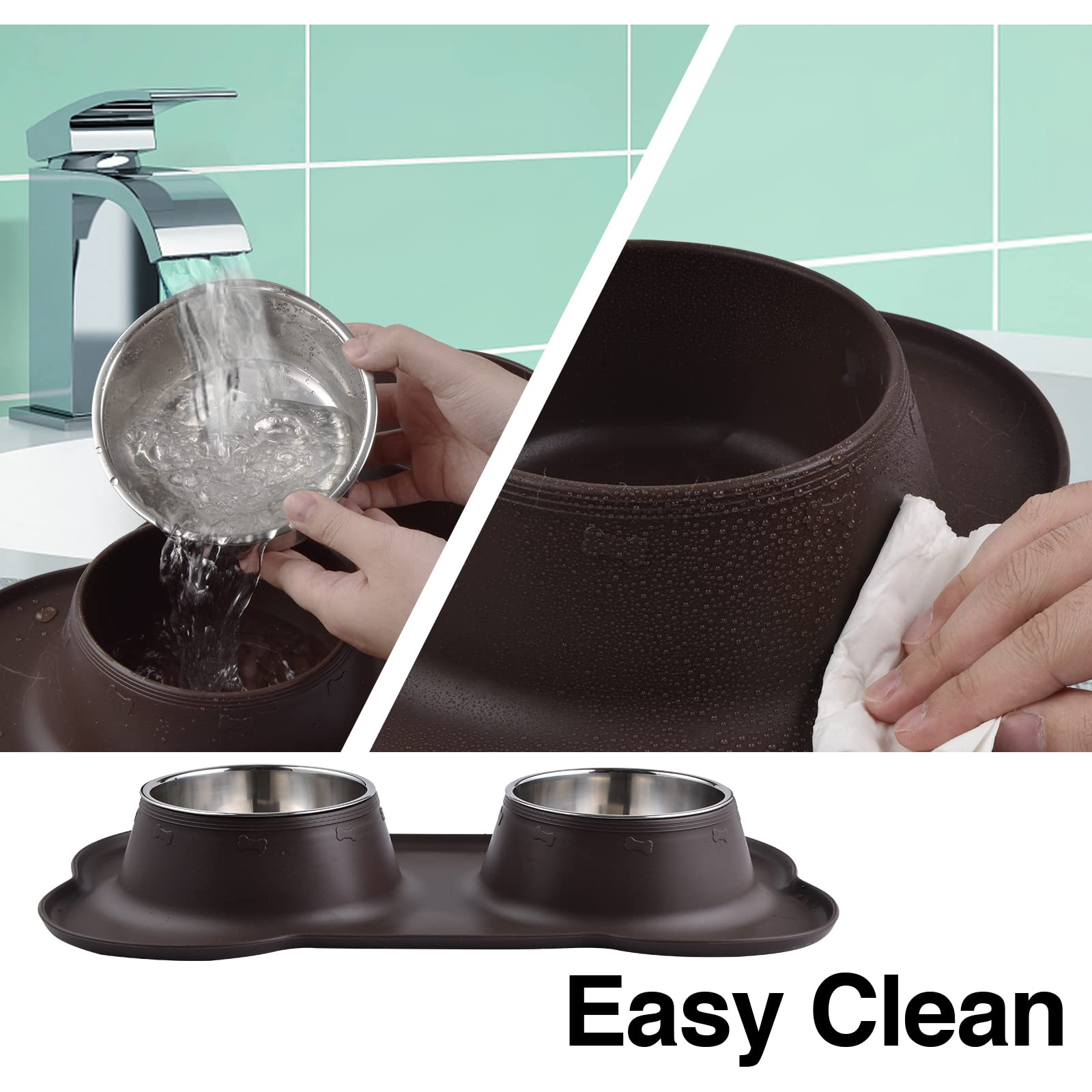 Juqiboom 28oz bowls offer ample portions for medium pets.