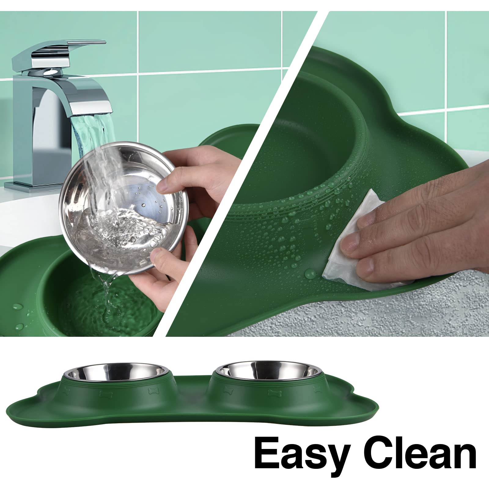 Juqiboom puppy-cat dining setup suits small pets well