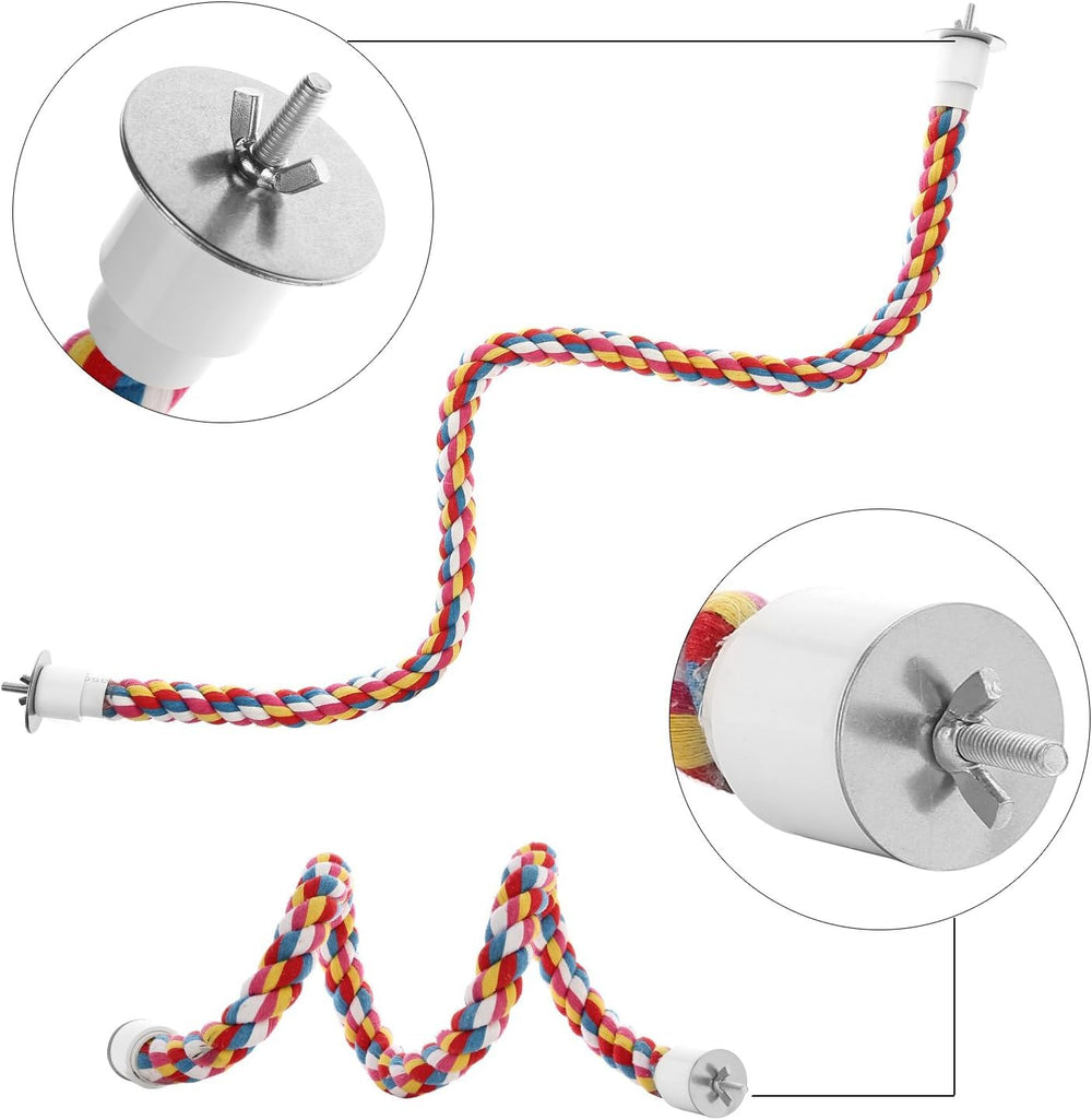 Jusney Connecting Cage Perch Attachment enables quick, secure cage customization.