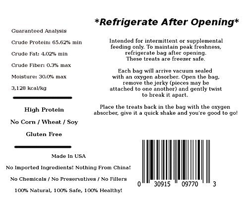 Just Jerky Treats vacuum-sealed bag locks in freshness and flavor