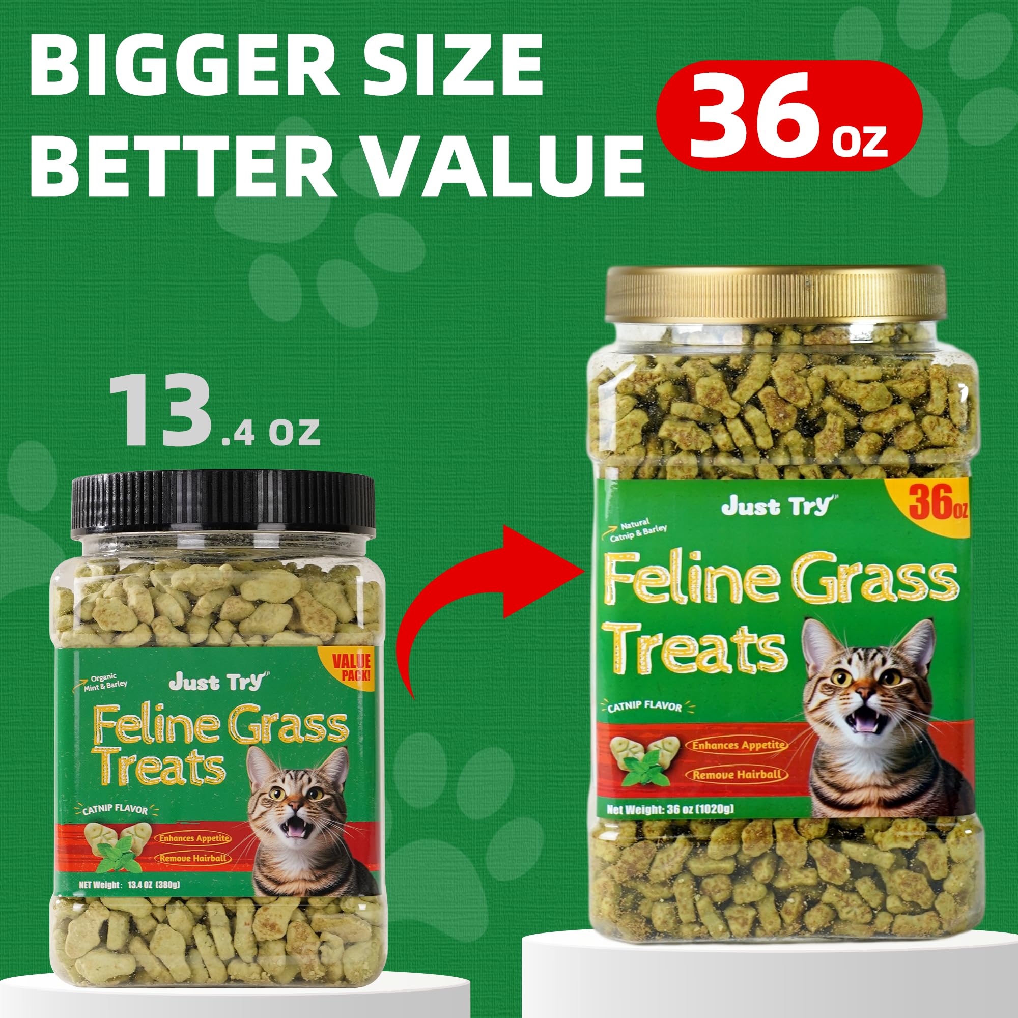 Just Try 36oz cat treats training-rewards-biscuits for positive reinforcement during play.