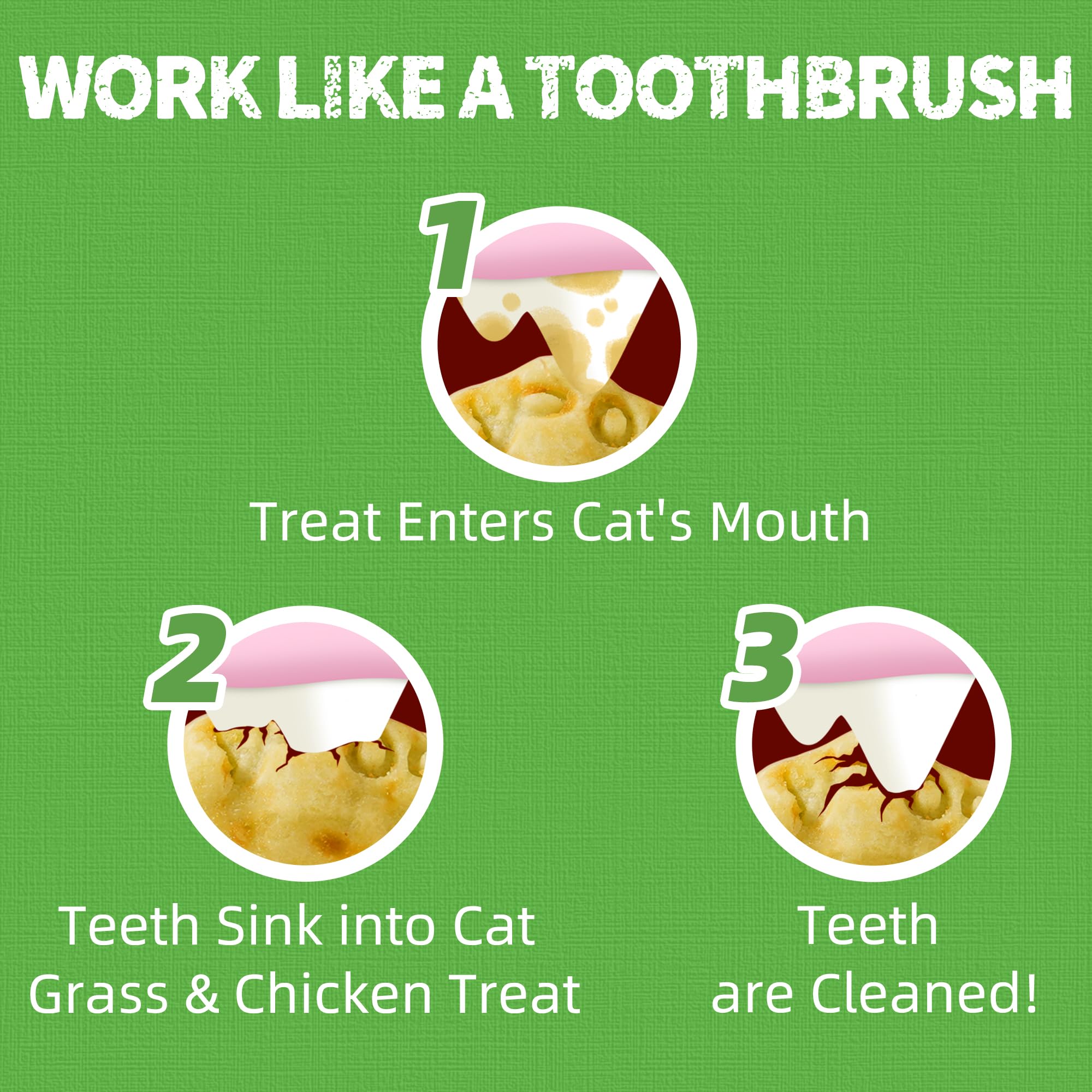Just Try cat grass jerky treats training image shows rewarding, low-calorie treats.