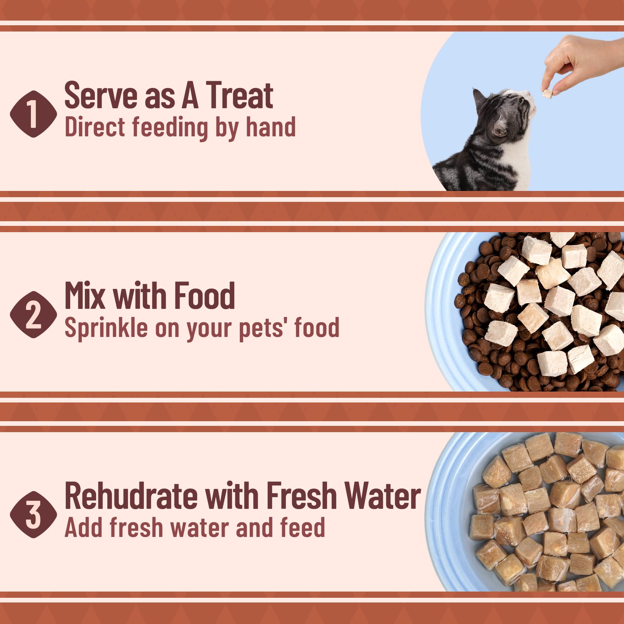 Just Try duck cubes during outdoor training provide a versatile, portable reward.