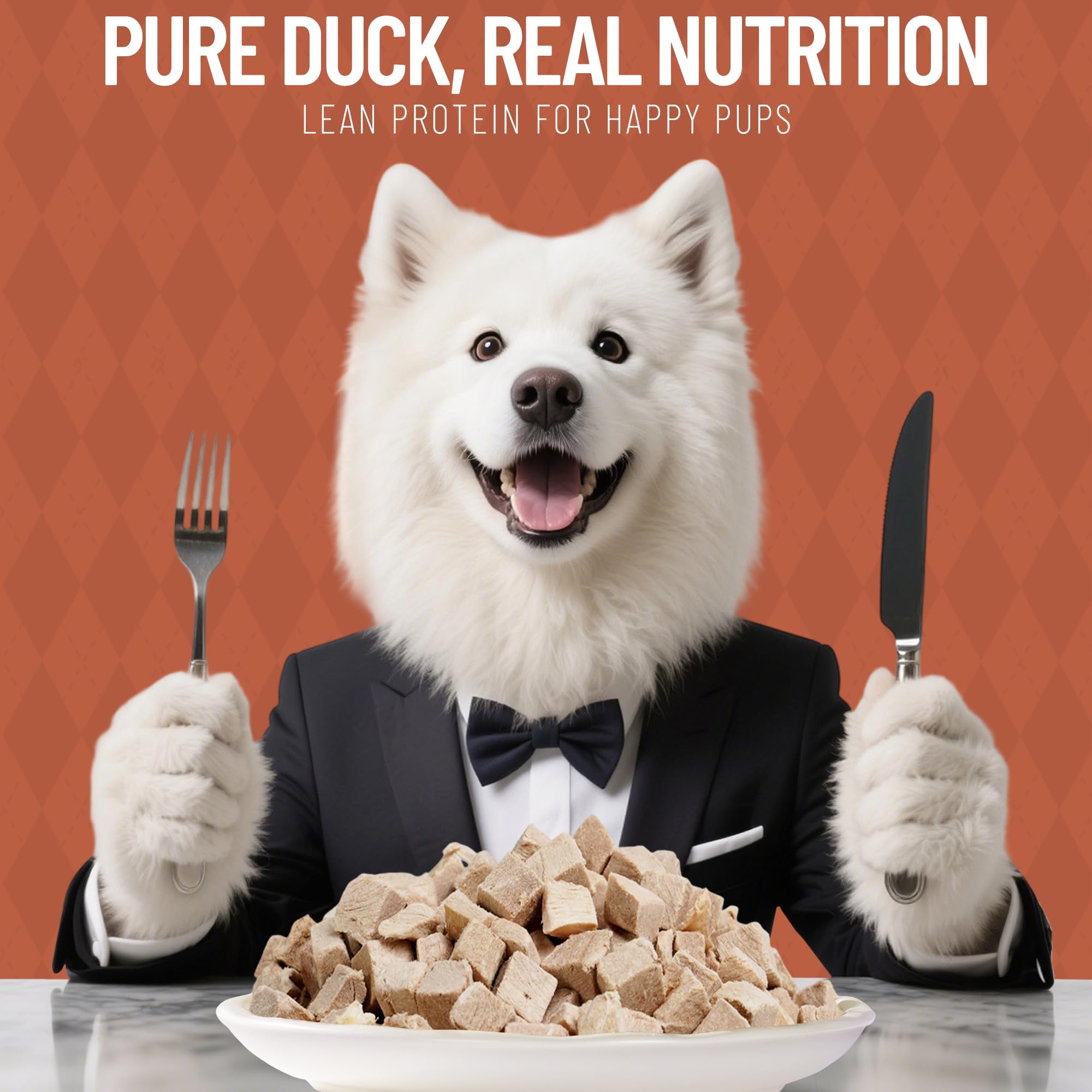 Just Try duck cubes training reward shown during dog training sessions for high-value motivation.