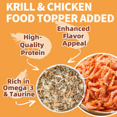 Just Try Krill & Chicken Cat Treats freeze-dried shrimp detail