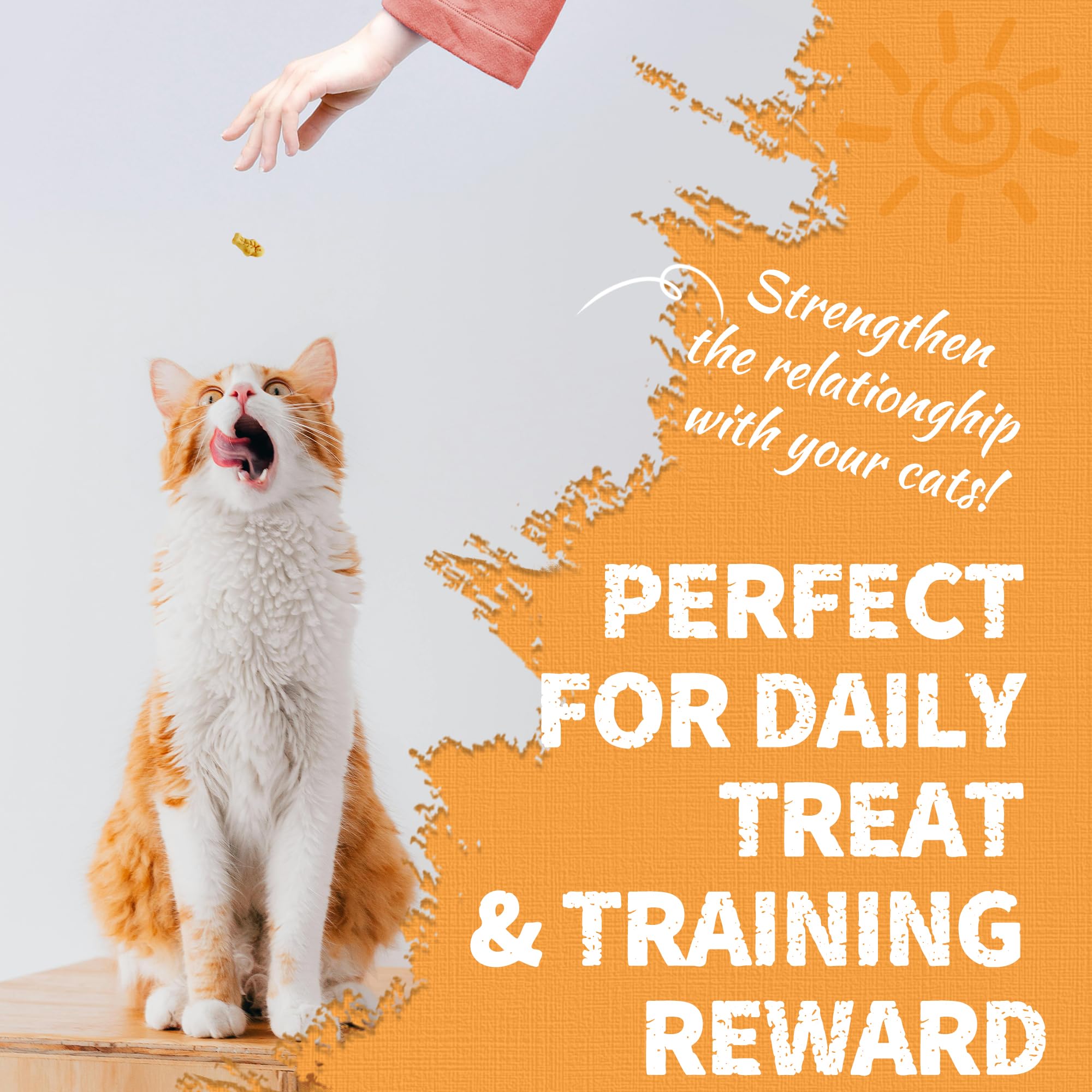 Just Try Krill & Chicken Cat Treats stay-fresh jar shown
