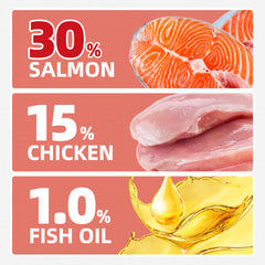 Just Try Salmon Cat Treats crunchy biscuits highlight texture ideal for dental-friendly snacking.