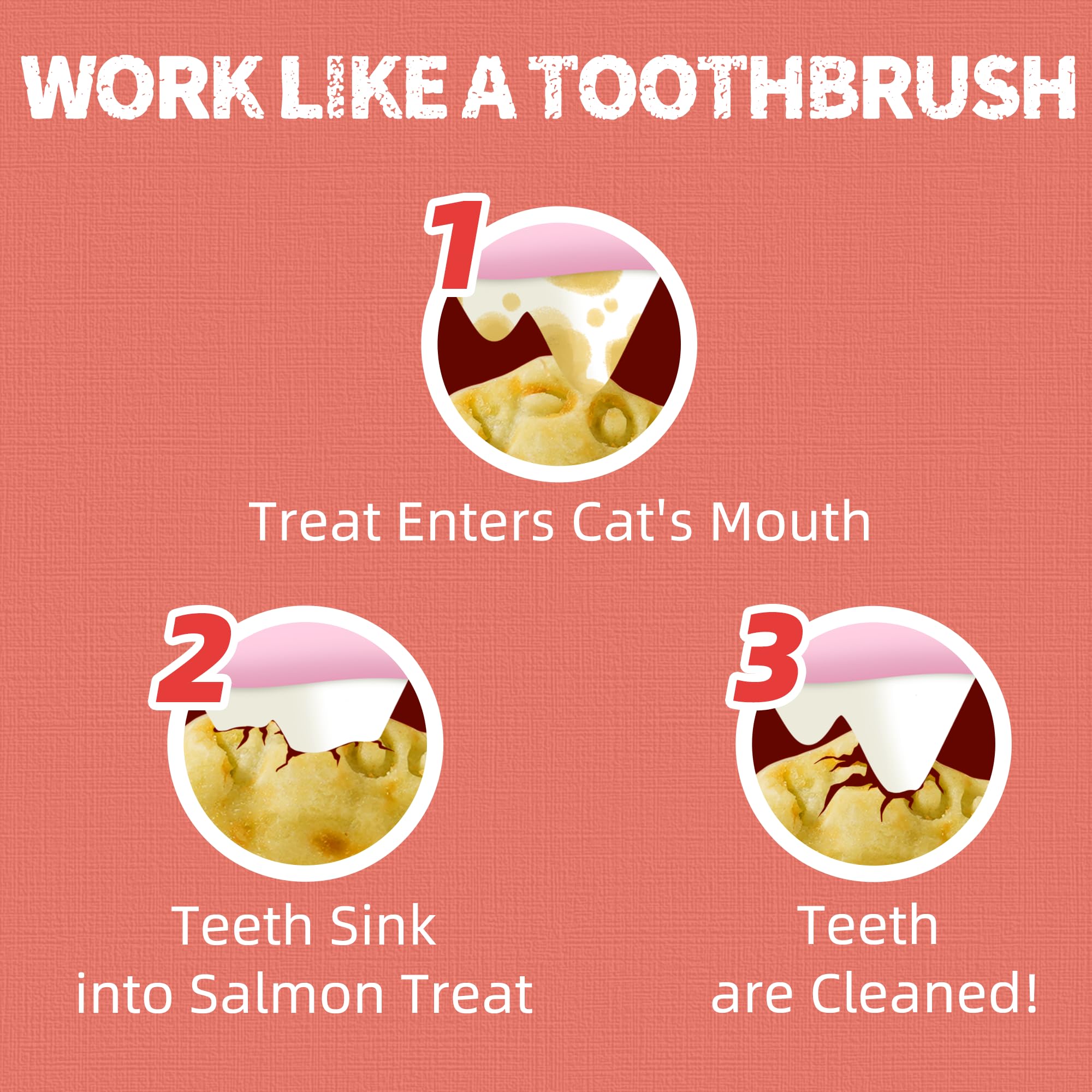 Just Try Salmon Cat Treats grain-free hypoallergenic recipe appeals to sensitive cats.