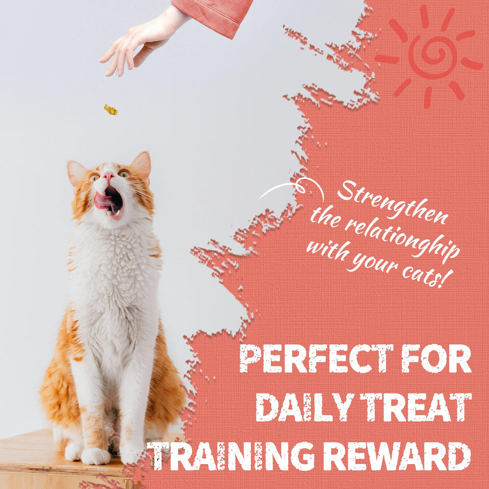 Just Try Salmon Cat Treats low-calorie snack lets you reward without overfeeding.