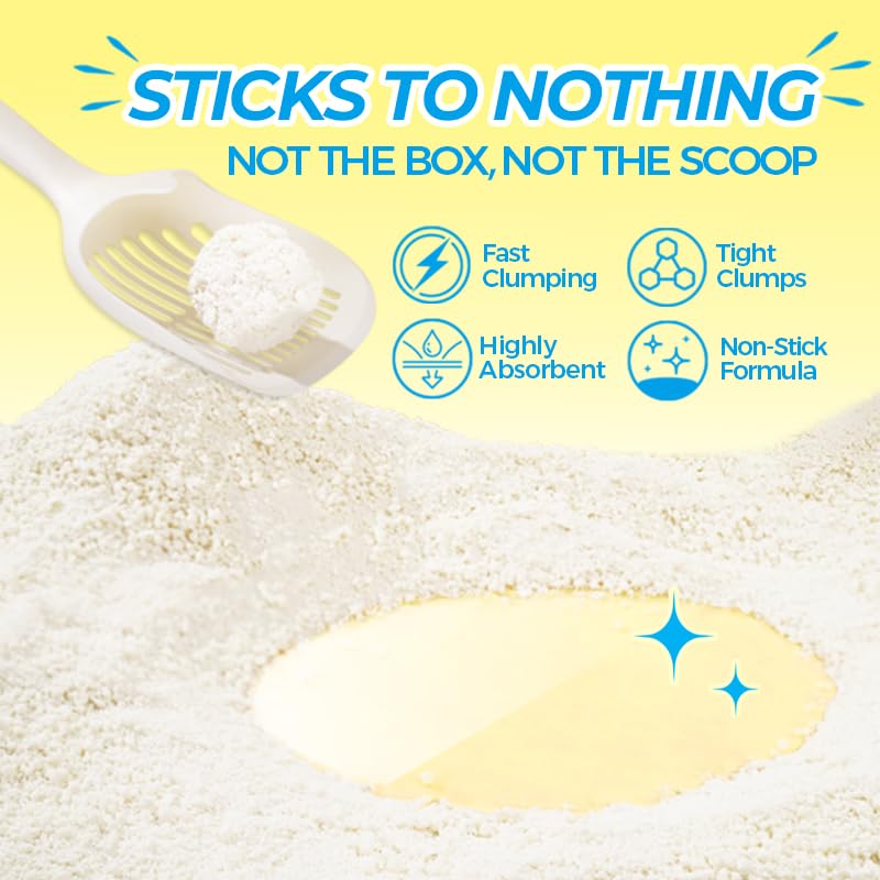 Just Try SnowPaww Casssava litter forming rock solid clumps for fast scooping