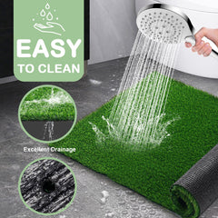 JUSTYEZI dog grass pad drainage holes promote quick drying and cleanliness.