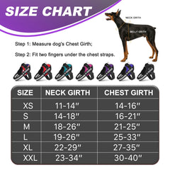 JUSTYEZI dog harness padded reflective strap highlights safety and comfort during night walks.