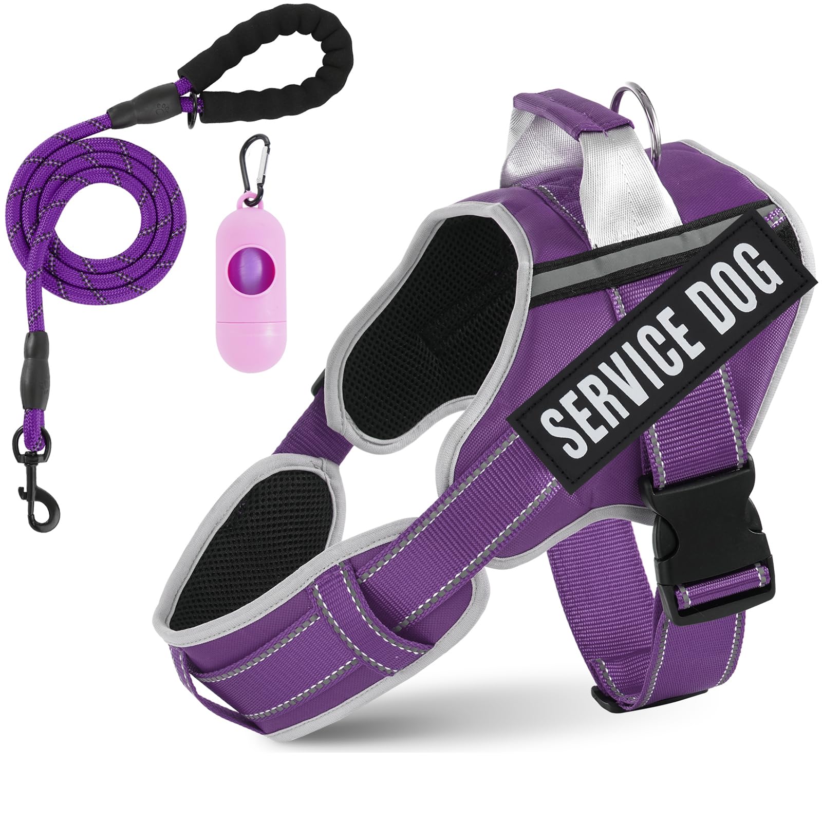 JUSTYEZI heavy-duty-harness supports robust daily use for bigger breeds.