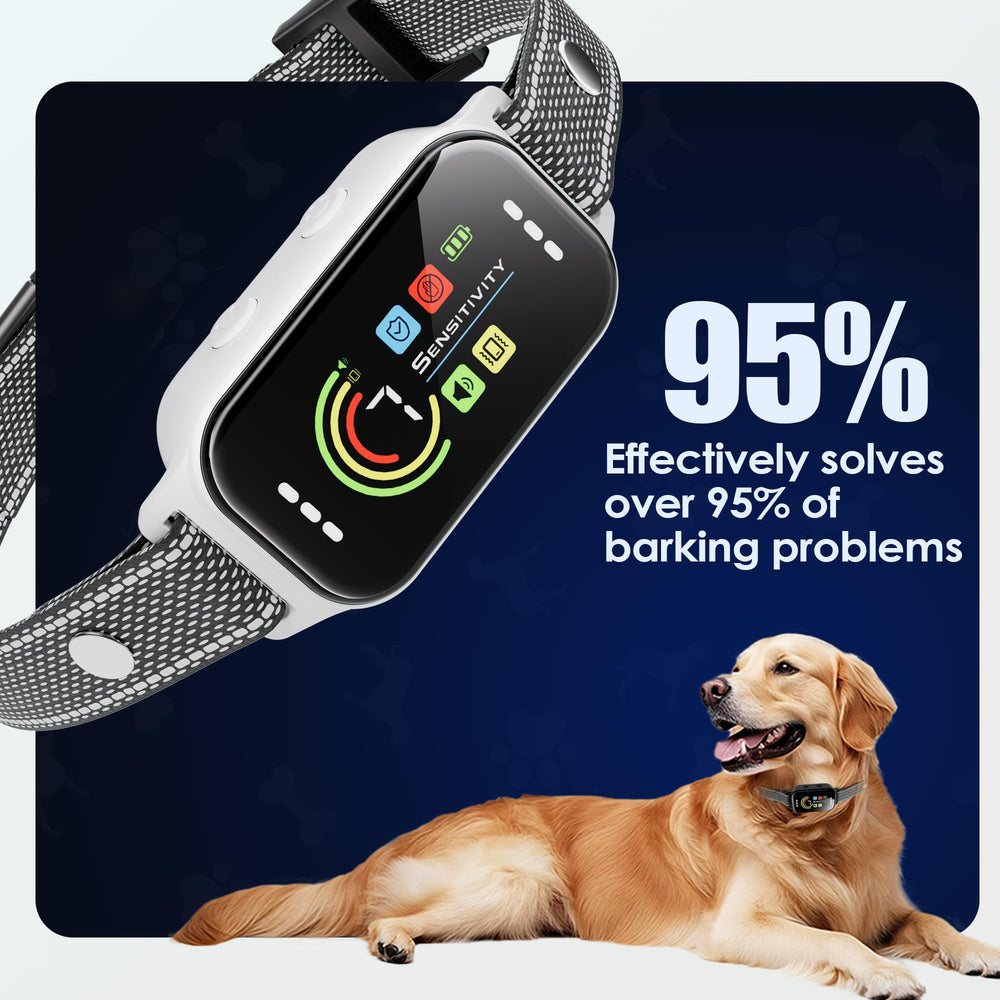 JEUJE dog bark collar padded straps reveals cushioned comfort for long wear.