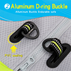 JUXZH Truelove cooling vest back view shows reflective trim for night visibility.