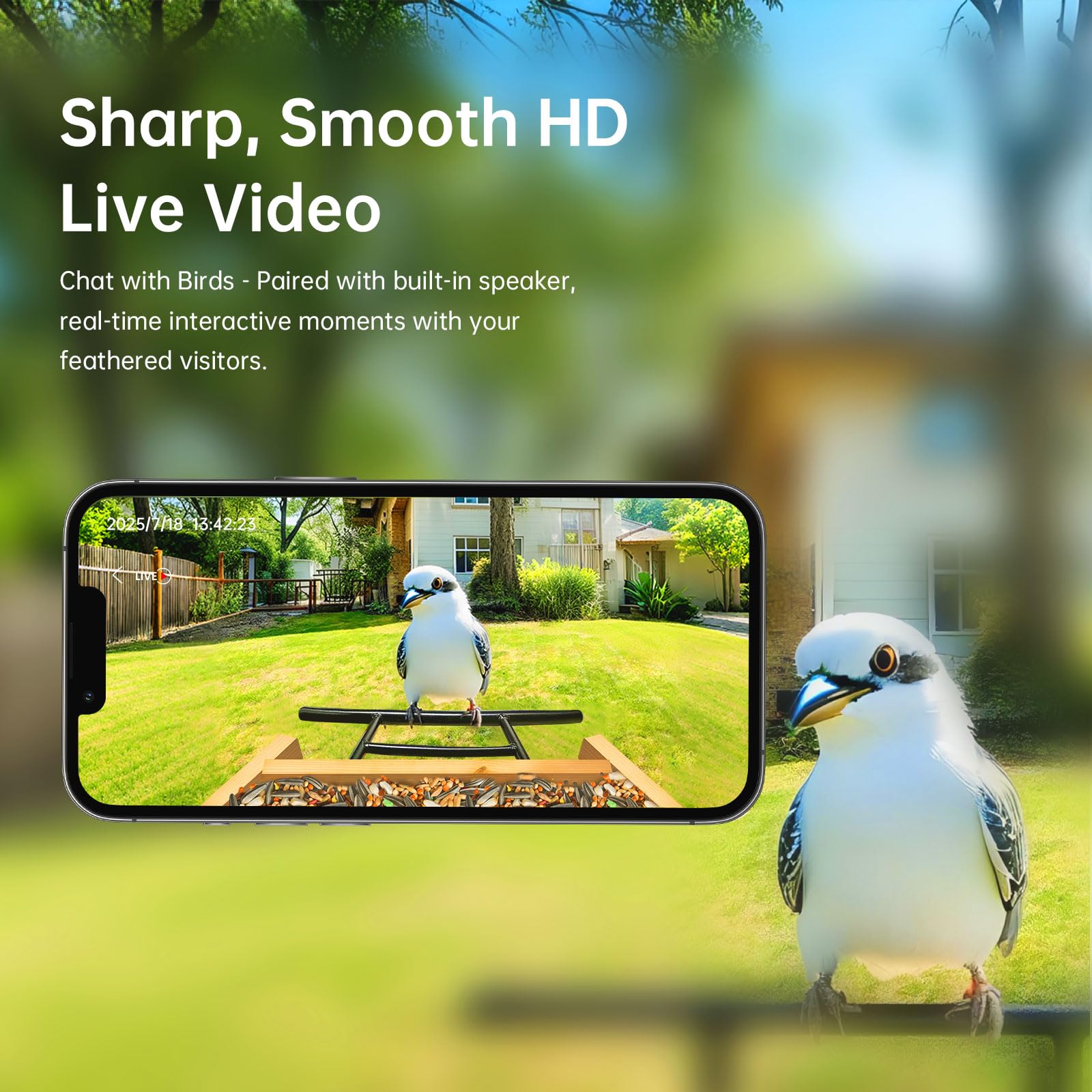 Juzjuly AI recognition app screen displays detected species and alerts