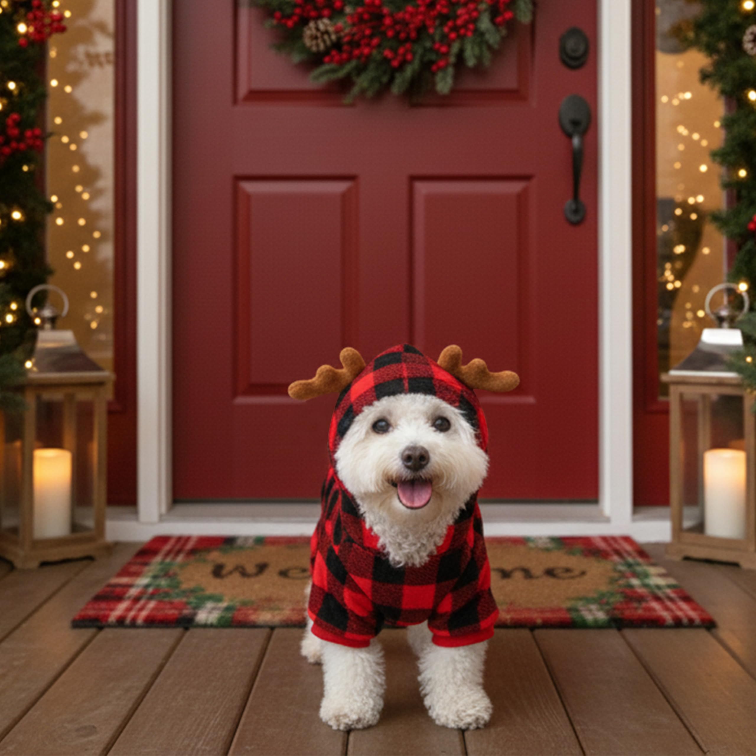 JVVGPET dog pajamas ready for holiday photos and memories