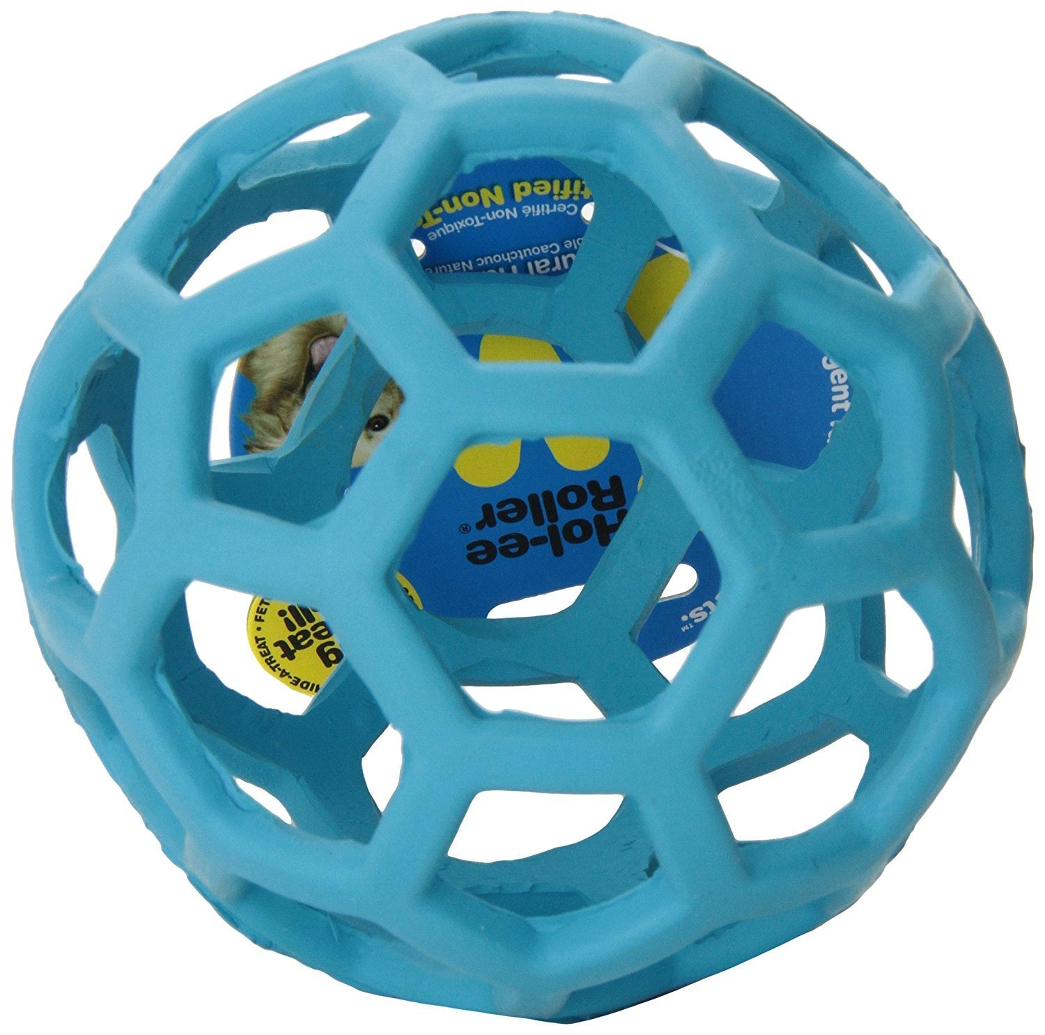 JW Pet Tough By Nature Hol-ee Roller training aid to reinforce routines.