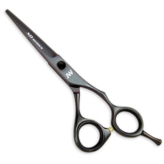 JW Shears XO shear offset handle enhances comfort during long sessions.