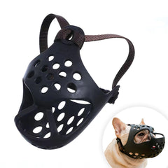 JWPC Short Snout Muzzle with soft silicone strap for comfortable daily wear.