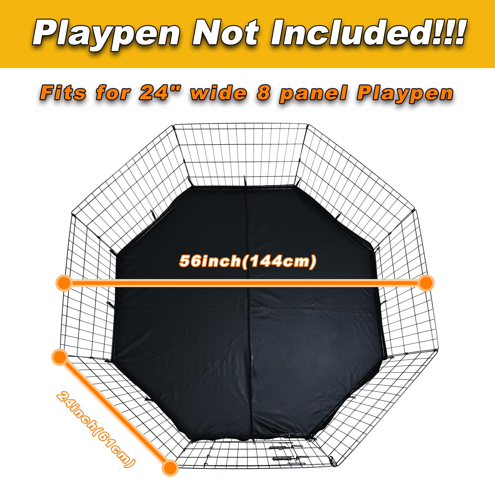 JWXQS dog playpen pad bottom cover protects floors during training.