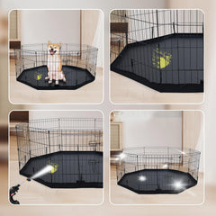 JWXQS dog playpen pad top cover easy install with secure hooks.