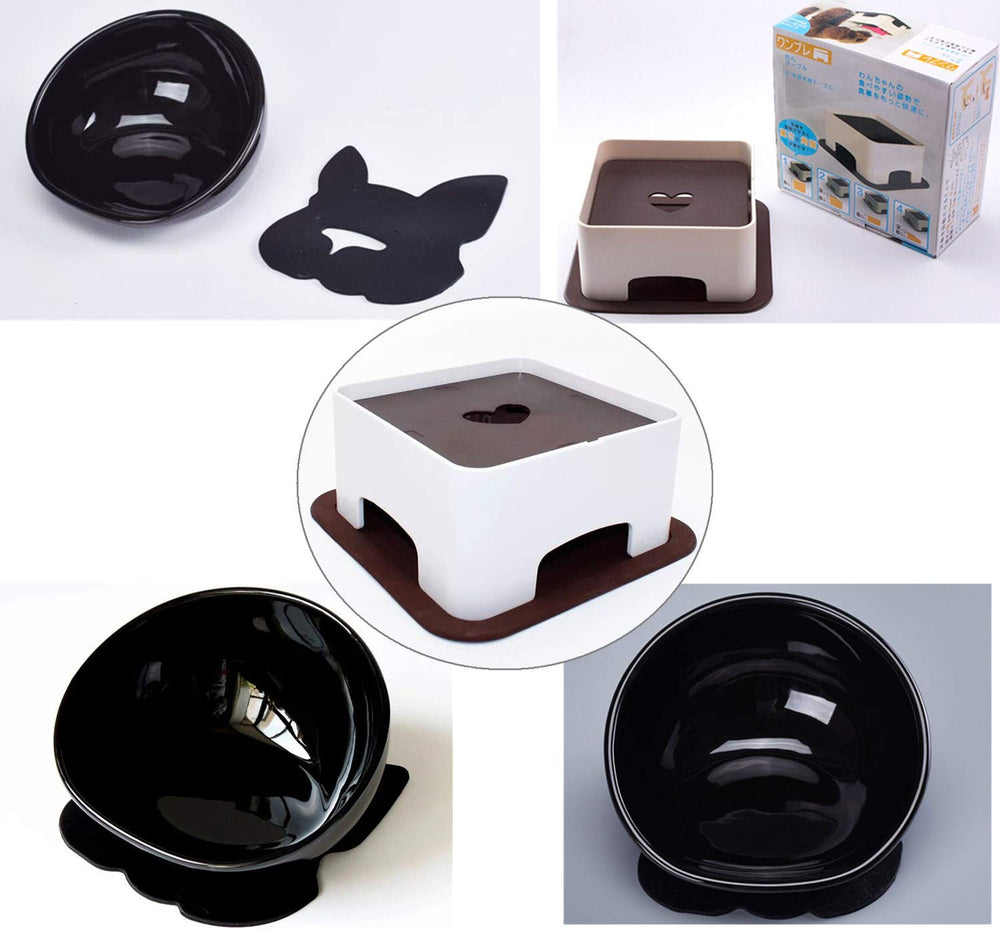 JYHY Bulldog Bowl anti-slip base keeps the bowl steady while pets eat.
