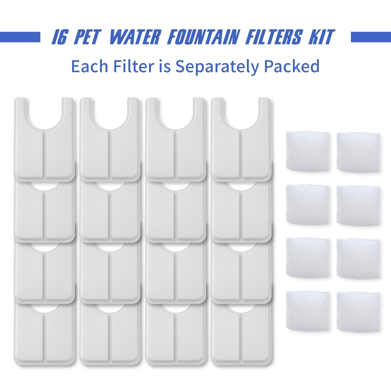 Jzla Pro 16-pack filters for long-lasting filtration and healthier hydration