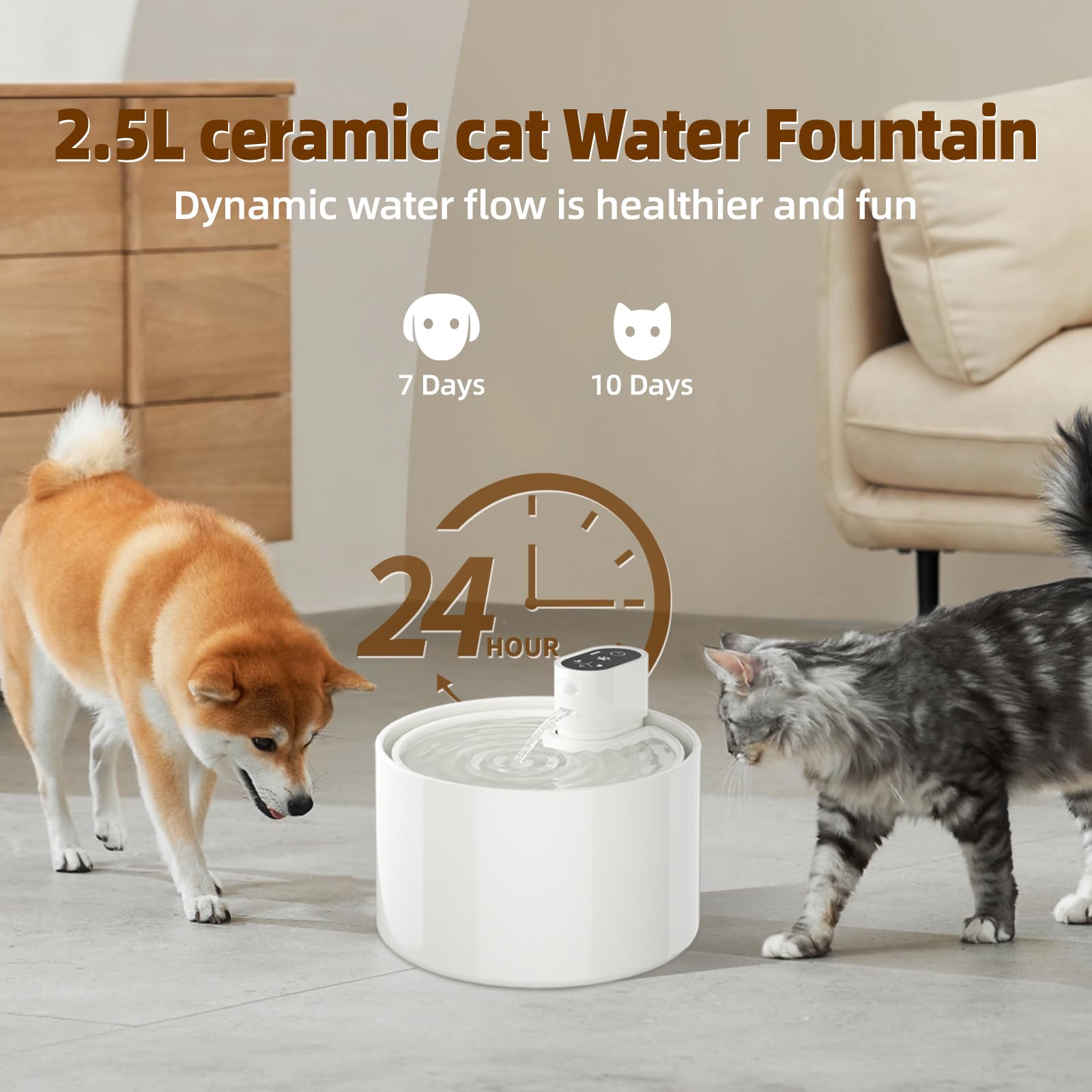 Jzla Pro ultra-quiet pump delivers smooth water flow for a peaceful home