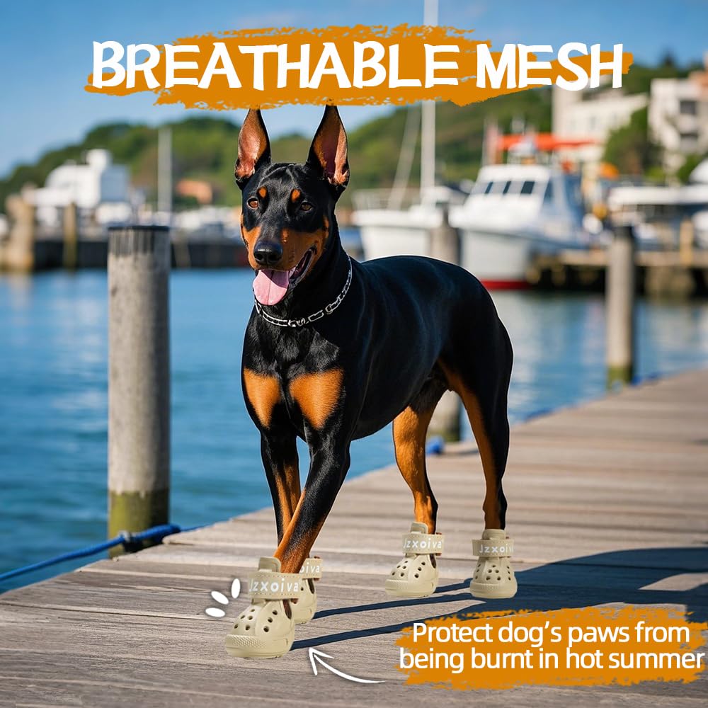 JZXOIVA dog boots adjustable bandage closure ensures a secure, comfortable fit.
