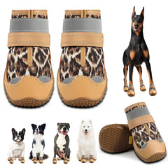 JZXOIVA dog shoes size 3 on paw provide secure fit and paw protection.