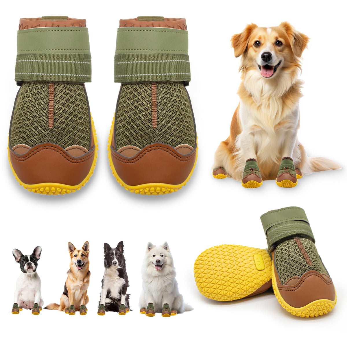 JZXOIVA dog shoes size 5 top view protect paws on hot pavement